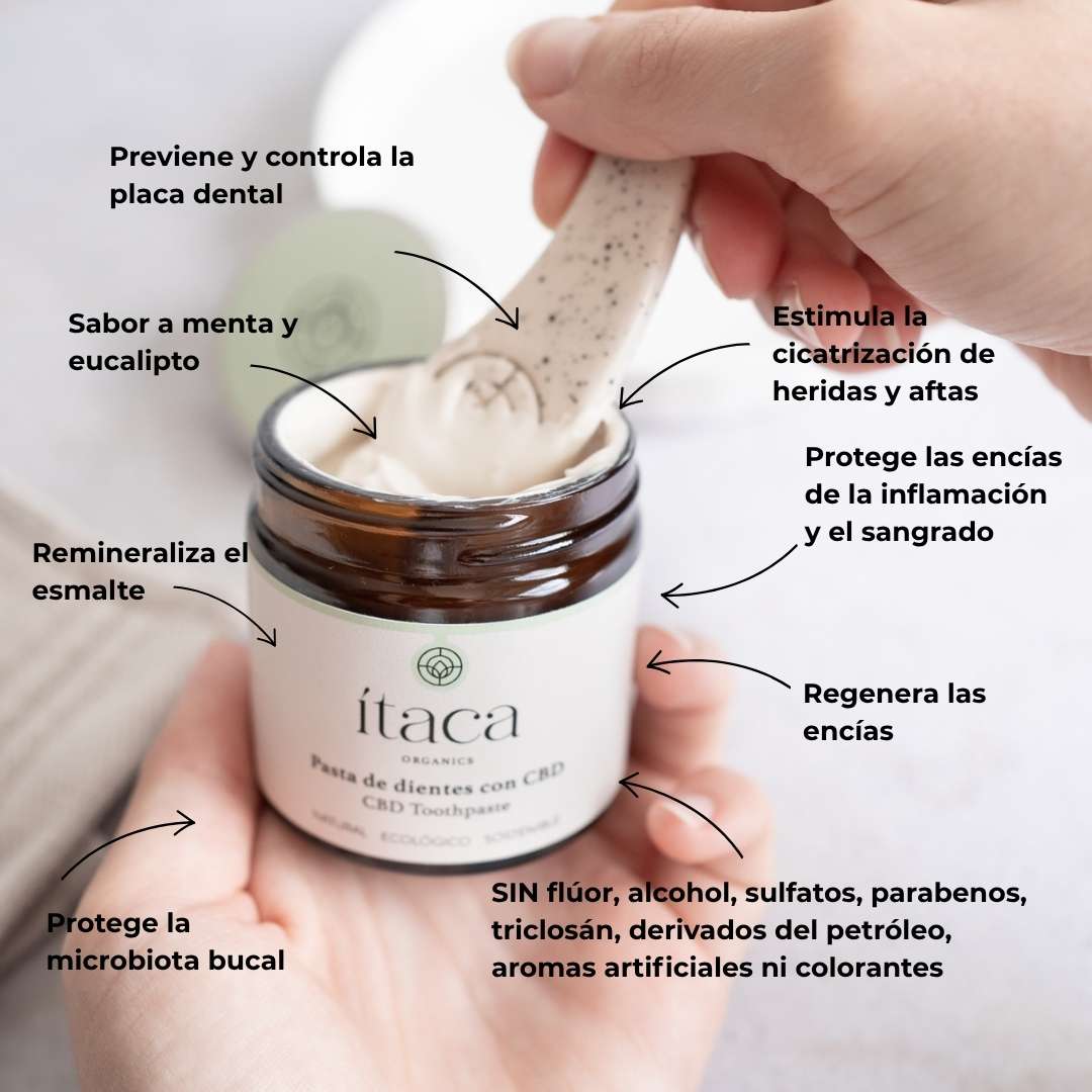 Pasta de dientes ecológica con CBD