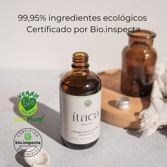 Enjuague bucal ecológico con CBD