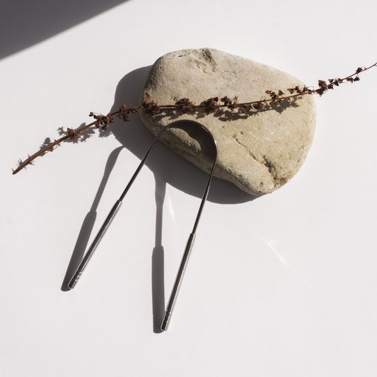 Raspador lingual acero inoxidable